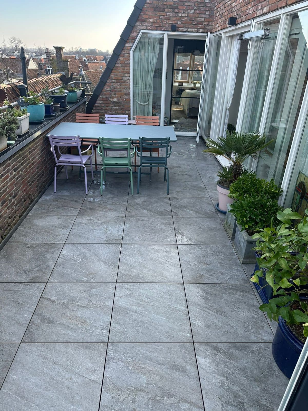 Dakterras Alkmaar binnenstad, projectfoto