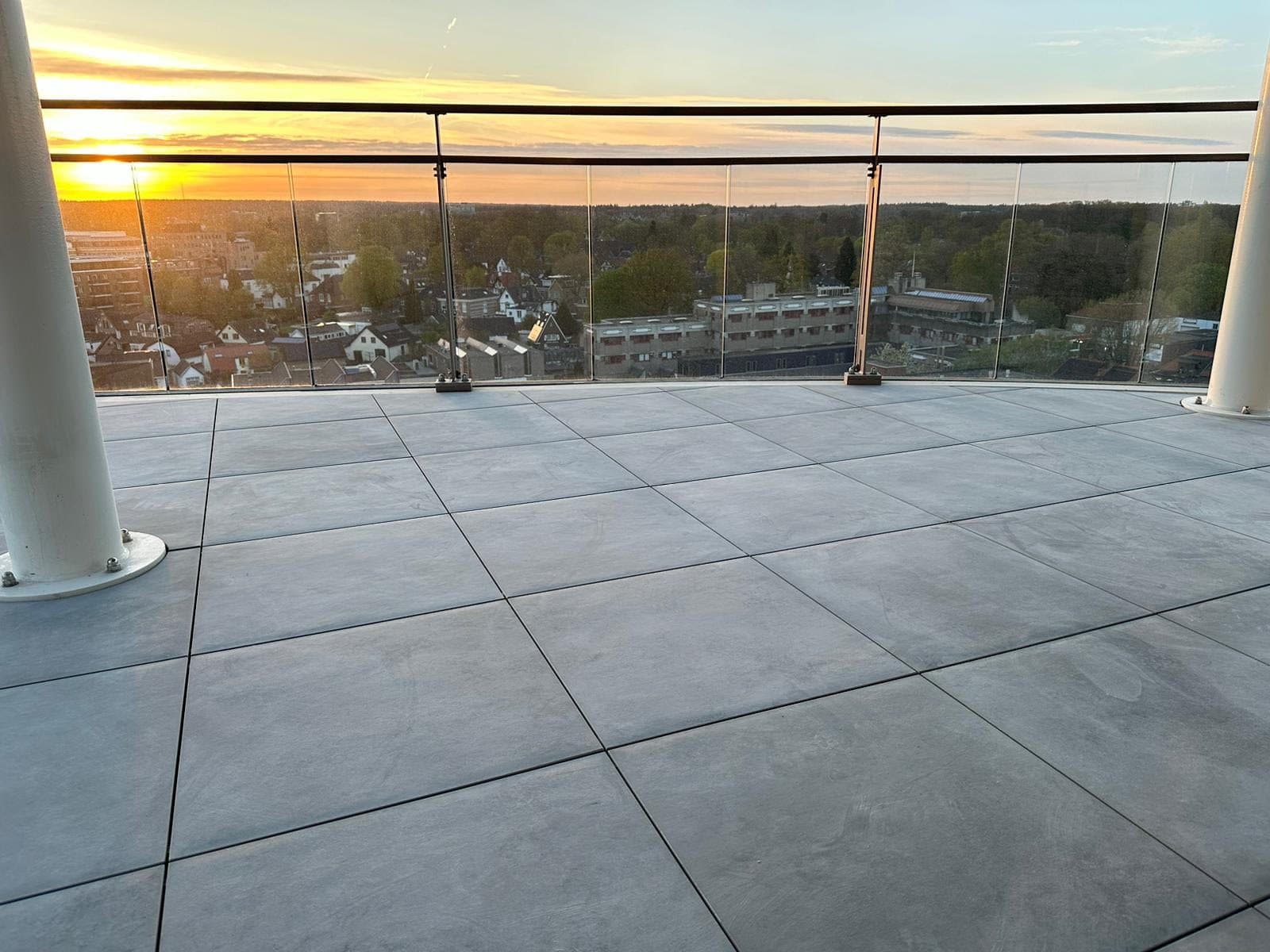 Halfrond balkon Apeldoorn, projectfoto