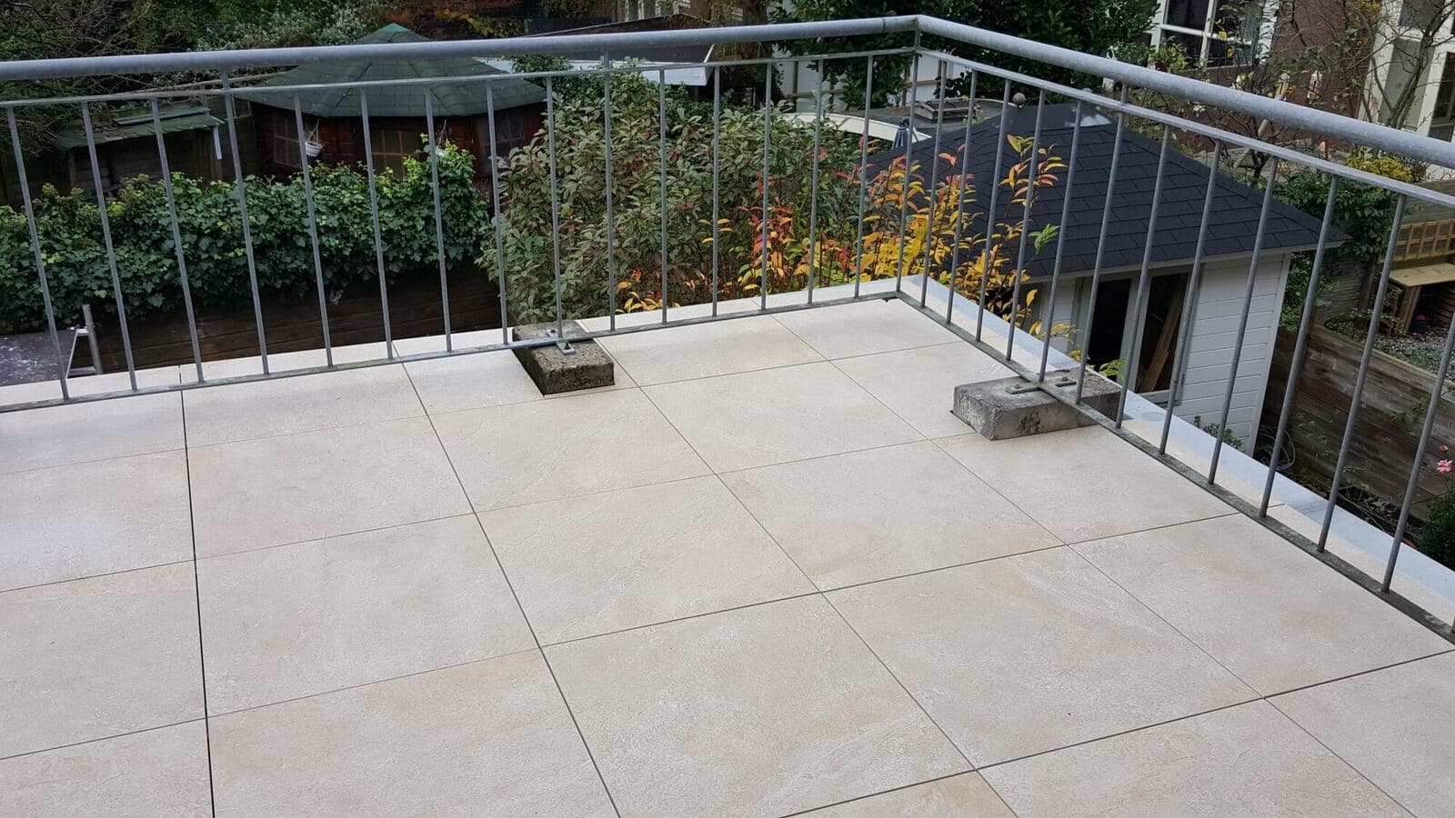 2 cm tegels terras Haarlem, projectfoto