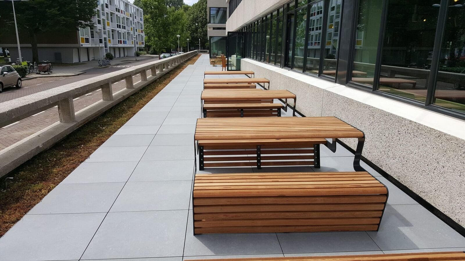 2 cm tegels dakterras Amsterdam, projectfoto