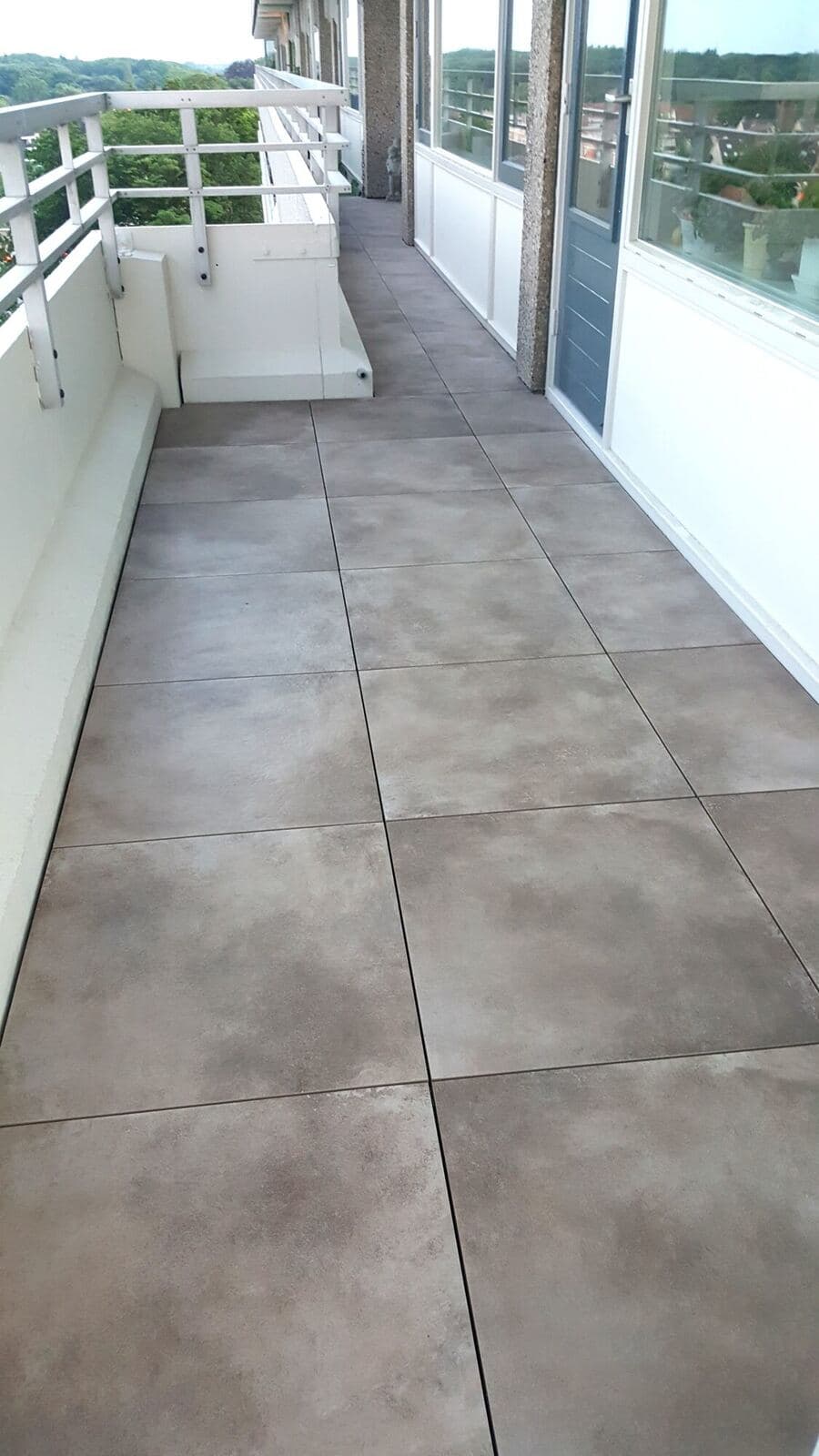 2 cm tegels balkon Eindhoven, projectfoto