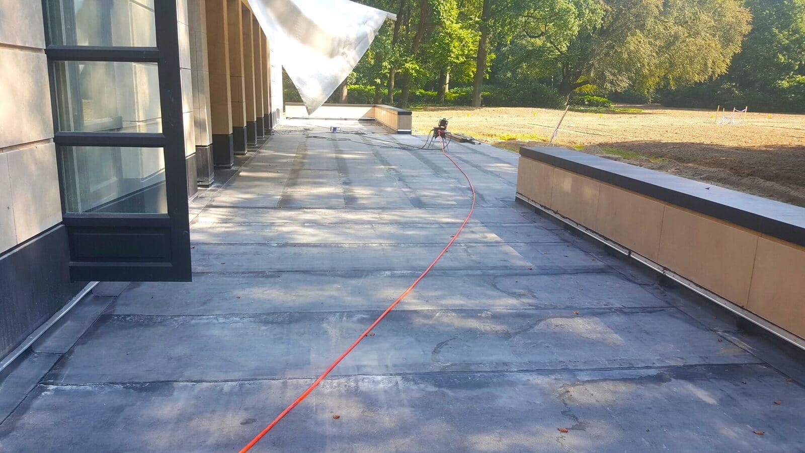 ITS systeem terras Brasschaat, projectfoto