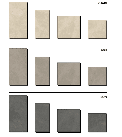 Caesar Slab2 Ash, Khaki, Iron