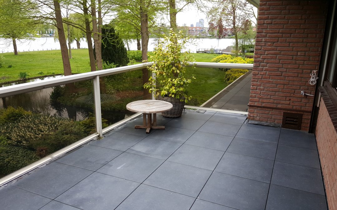 2 cm tegels PB Hardsteen 60×60 cm Dakterras Rotterdam